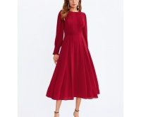 Červené dámske spoločenské šaty