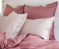 Ružová postelna bielizen