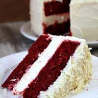 Červená red velvet torta